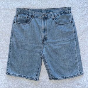 VTG Levi’s 505 shorts denim jean dad short mens jorts Y2K 2000s faded wash W36